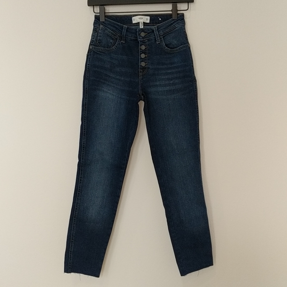 Mango High Waisted Uptown Skinny Jeans